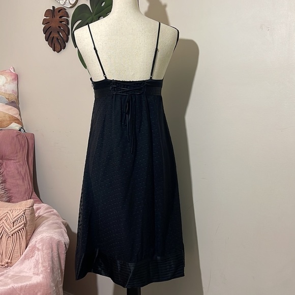 BCBGMaxAzria Sexy Little Black Silk Dress Sz. 4 - Picture 4 of 13